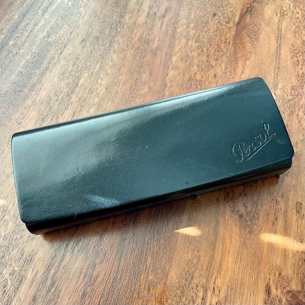 Persol Eyeglasses Case Black Magnetic Snap